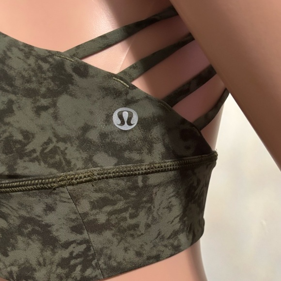 LULULEMON ATHLETICA Women's Olive Free to Be Long-Line Bra - Picture 10 of 12